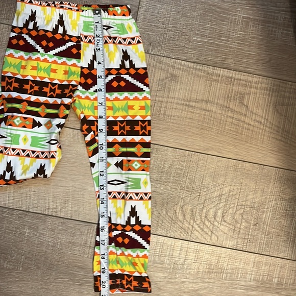 5 Pieces girls thanksgiving turkey outfit and boho print outfit with scarf - Picture 12 of 16